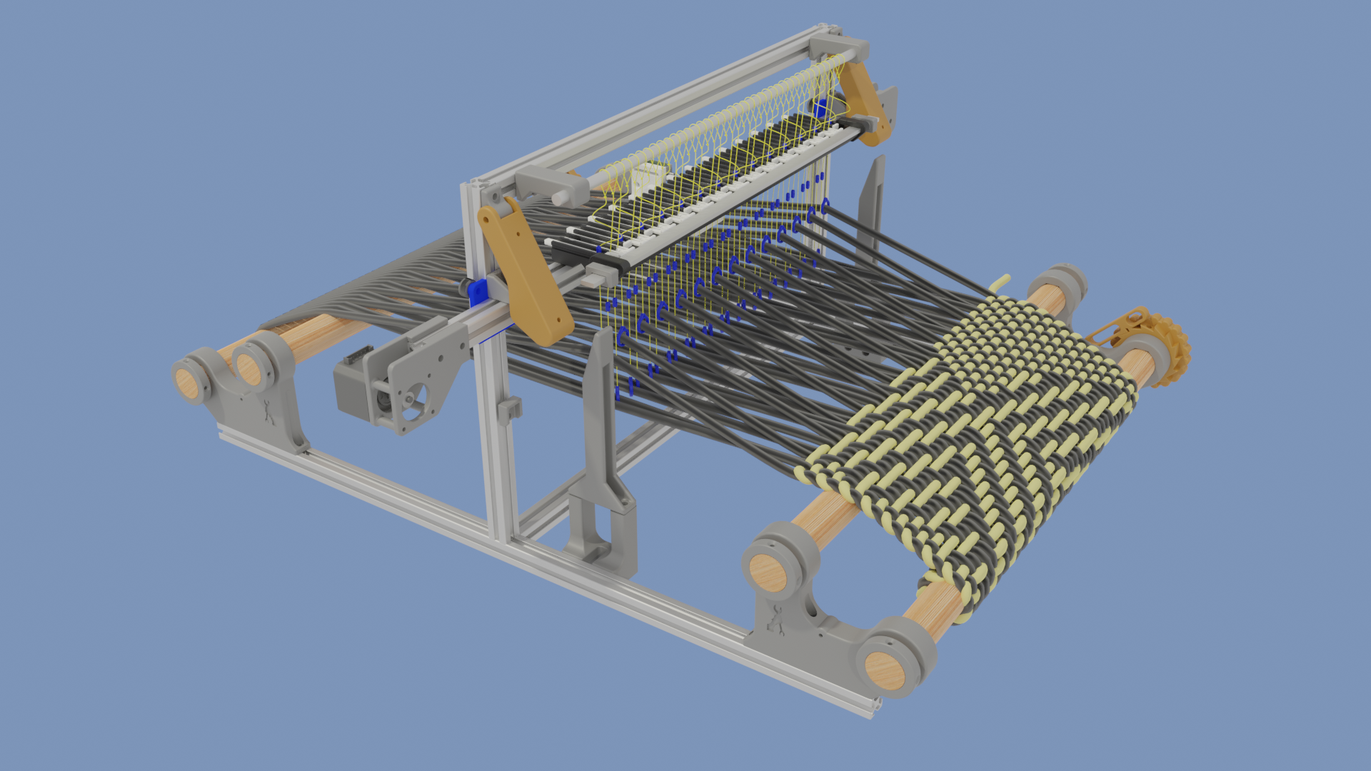 A rendering of the full loom.