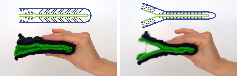 Biased spacer filler can act as a soft mechanical linkage.